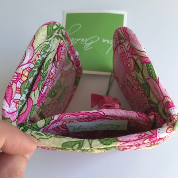 VERA BRADLEY New Pink Green Wallet - Picture 6 of 8